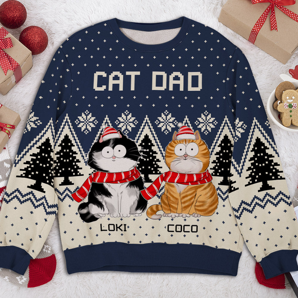 Pet Parents Personalized All-Over Print Custom Sweatshirt - Ideal Gift for Pet Lovers