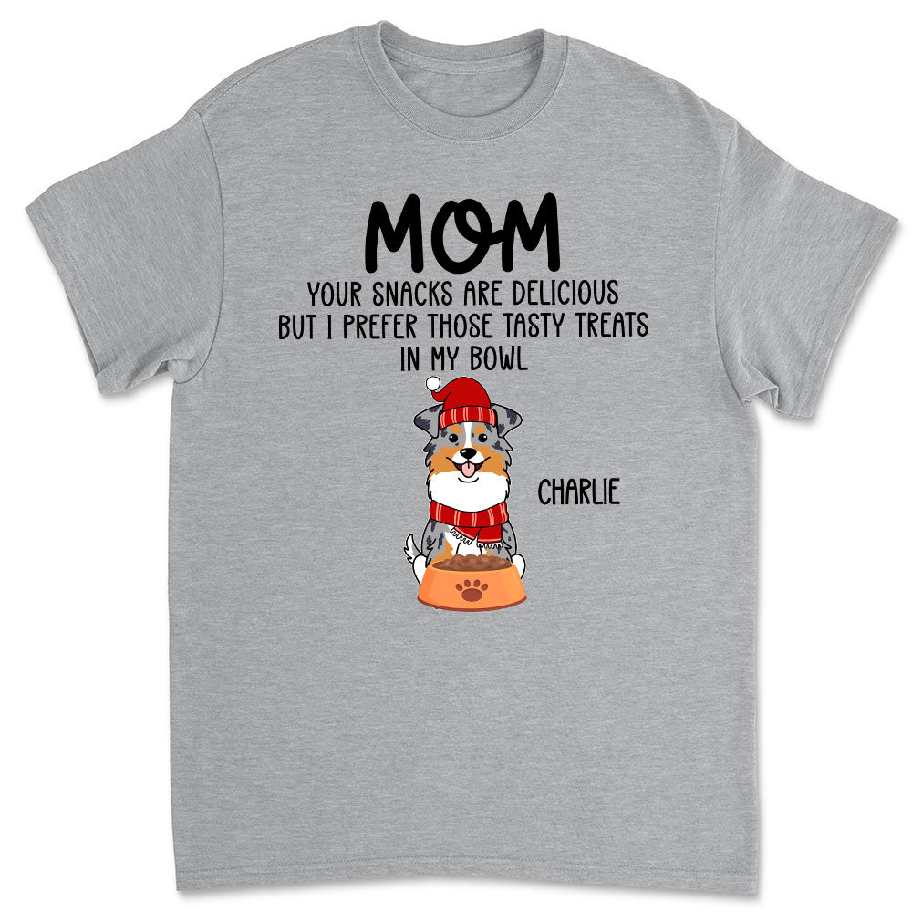 Delicious Snacks-themed Personalized Unisex T-shirt - Ideal Gift for Pet Lovers