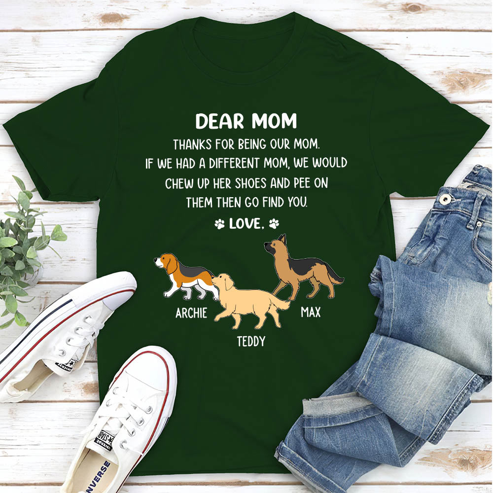 Thanks Mom - Customizable Unisex Personalized T-shirt for Pet Lovers