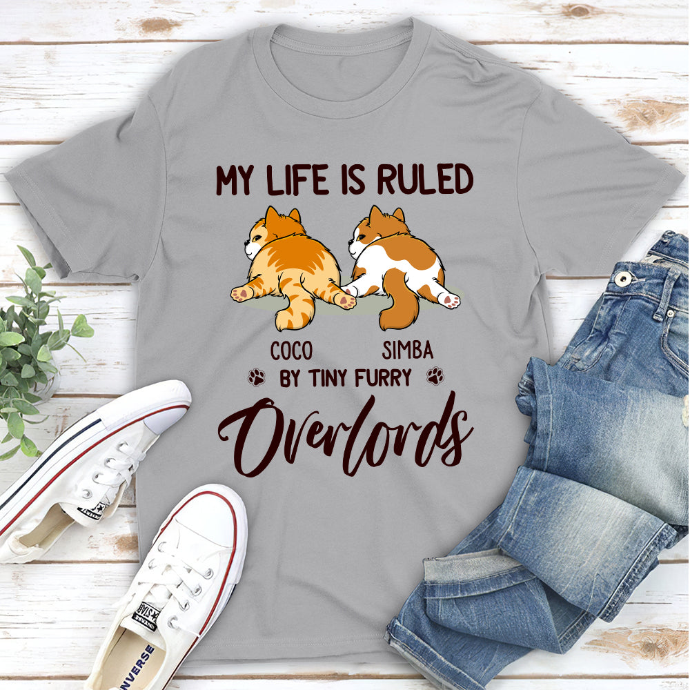 Personalized 'Cats Rule My Life' Unisex T-Shirt - Ideal Gift for Pet Lovers