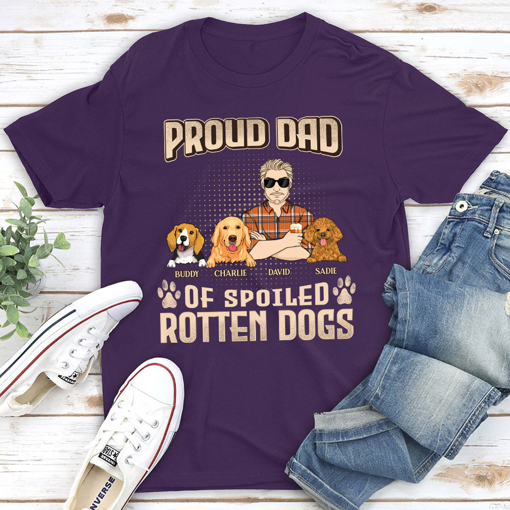 Customizable Unisex T-shirt: Proud Parents of Spoiled Dogs