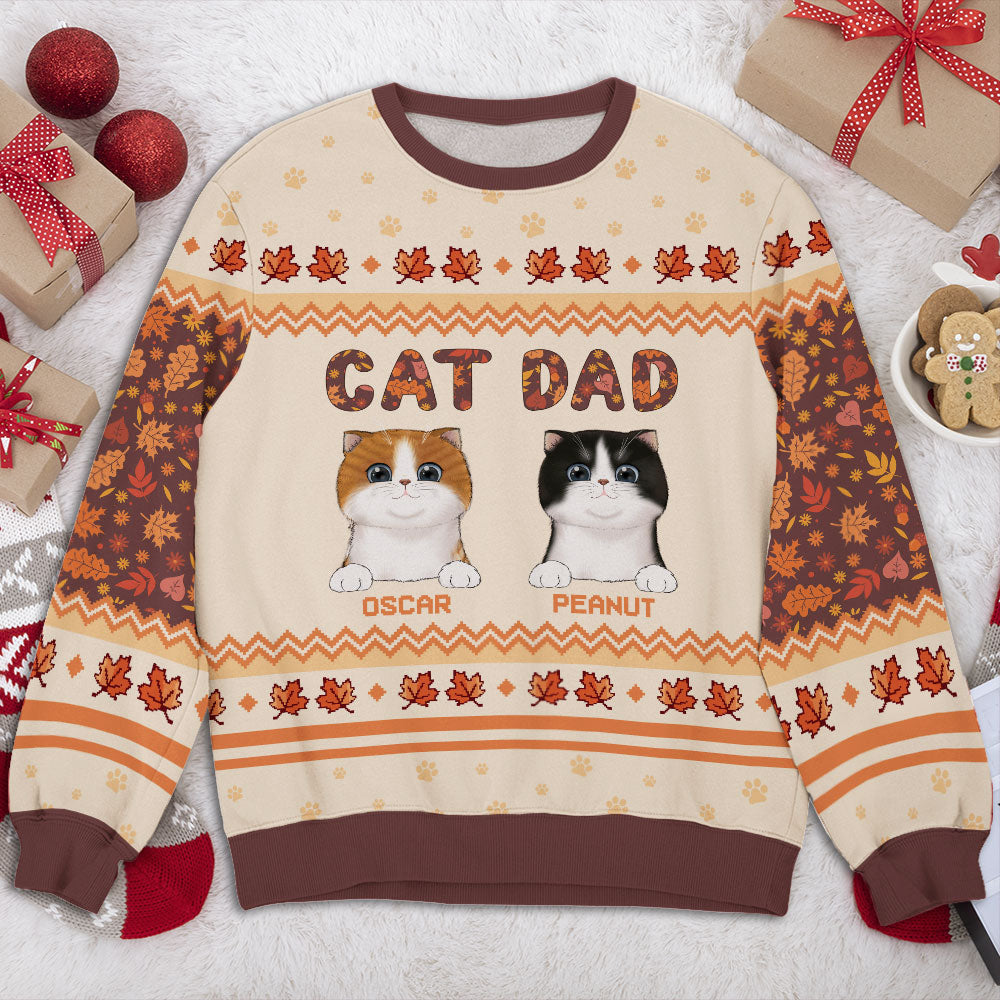 Top Personalized All-Over-Print Sweatshirt for Dog and Cat Moms