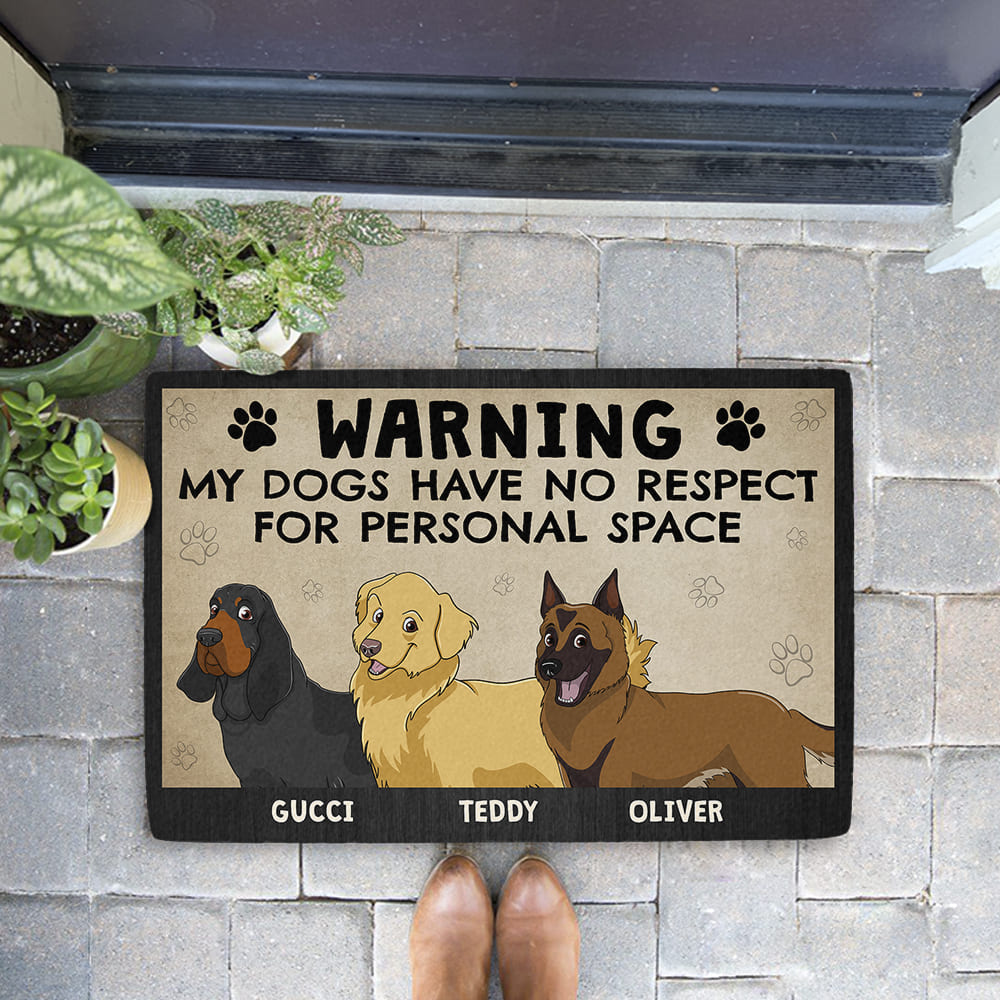 Customizable Personalized Pet Dog Picture Doormat for Your Space