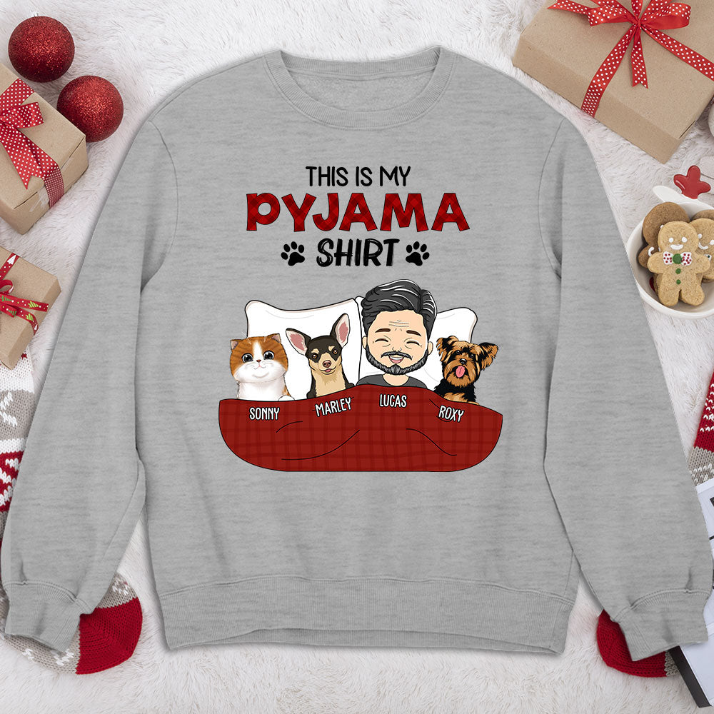 Personalized Custom Pajama Sweatshirt - Version 2 for Pet Lovers