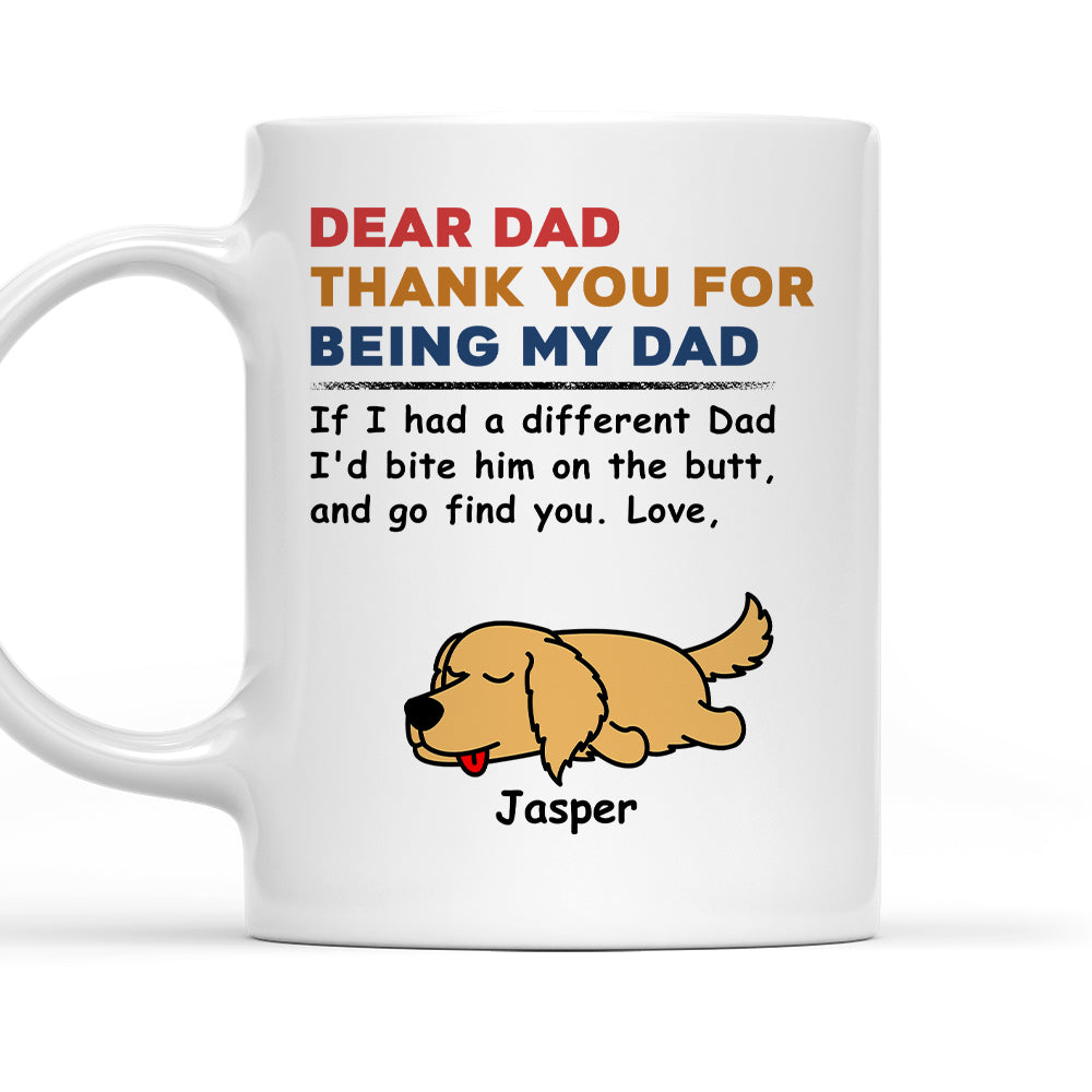 Personalized Custom 'Bite The Butt' Coffee Mug - Ideal Gift for Pet Lovers