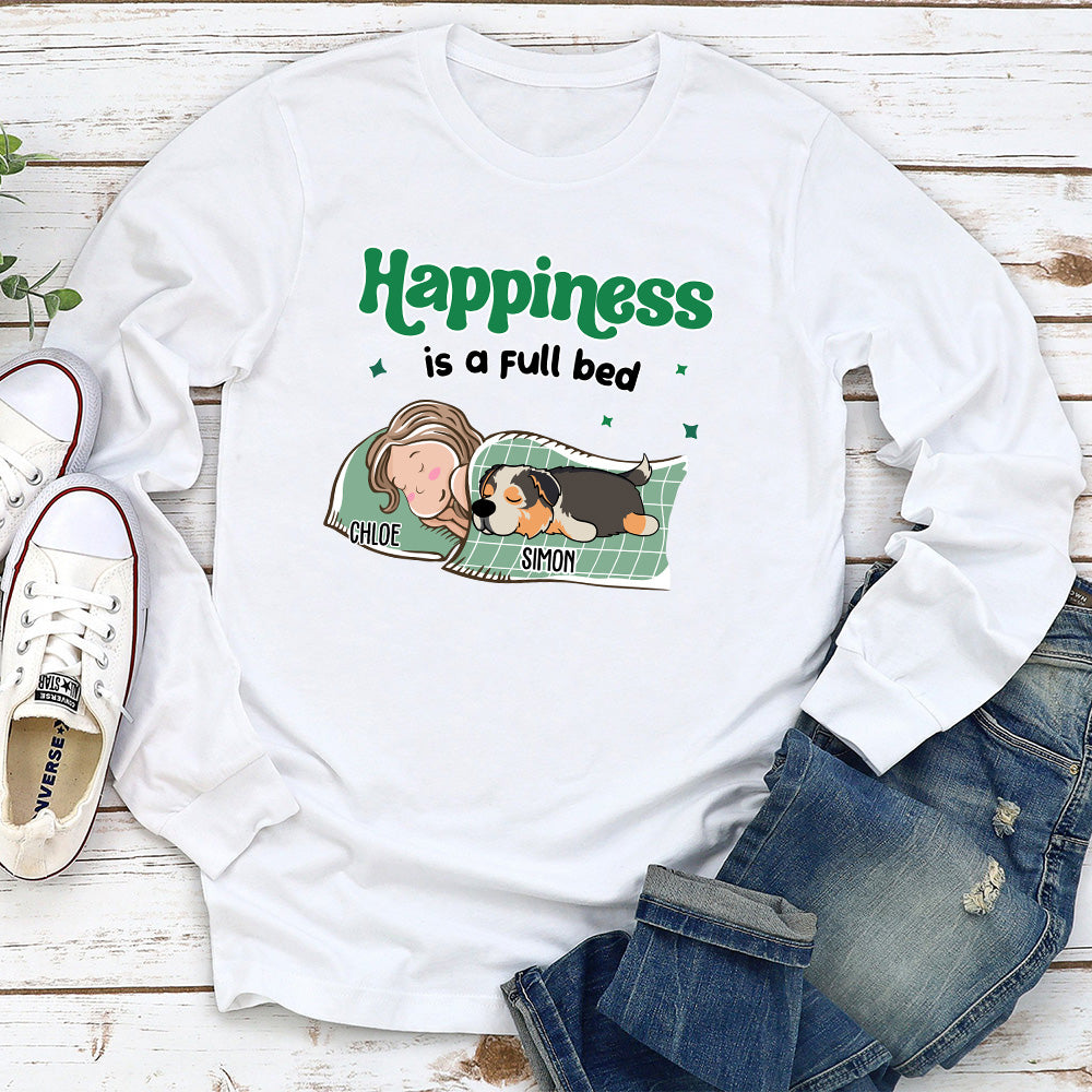 Personalized Custom Happiness Is Long Sleeve T-Shirt for Pet Lovers