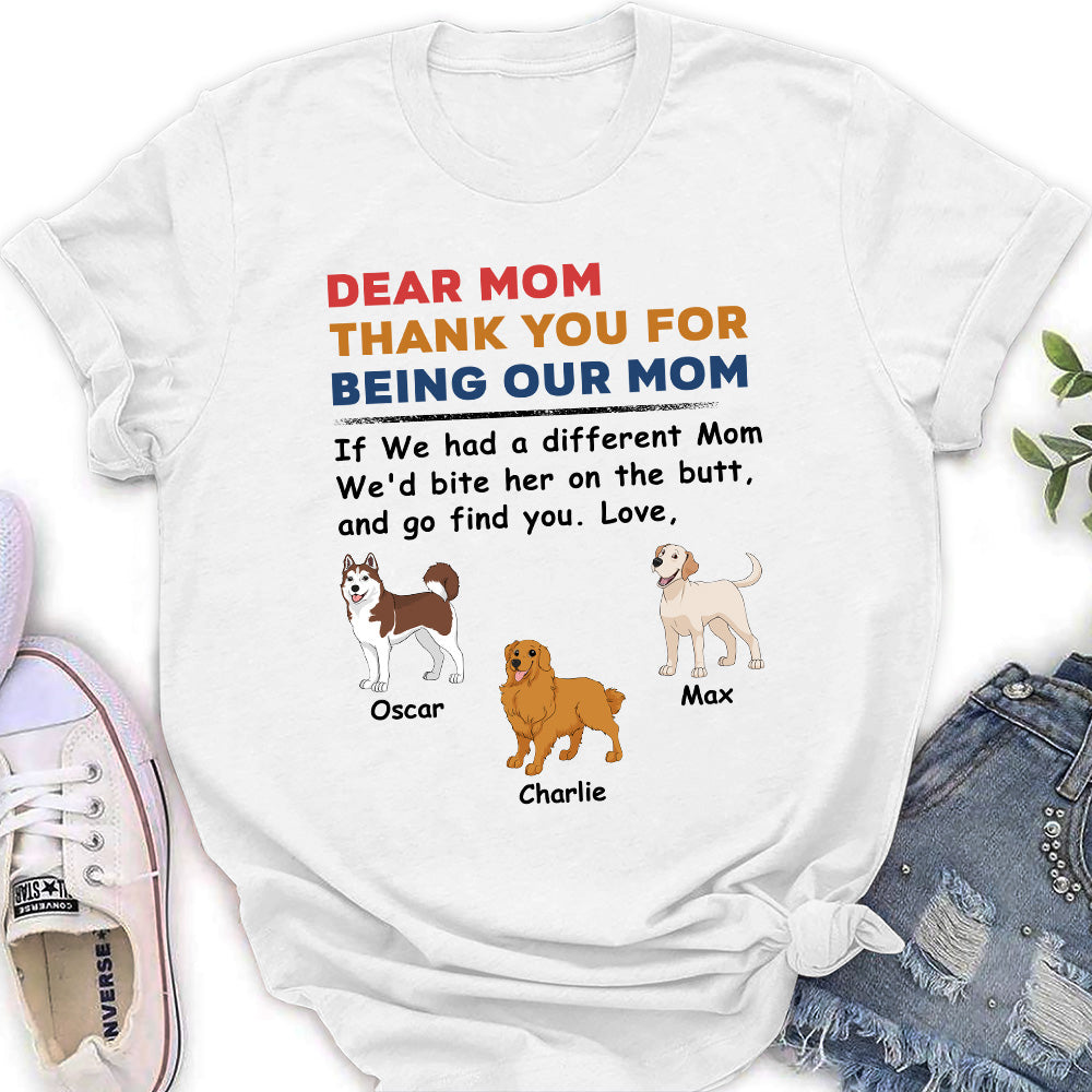 Personalized Custom Women's 'Dogs Bite You' T-shirt - Ideal Gift for Pet Lovers