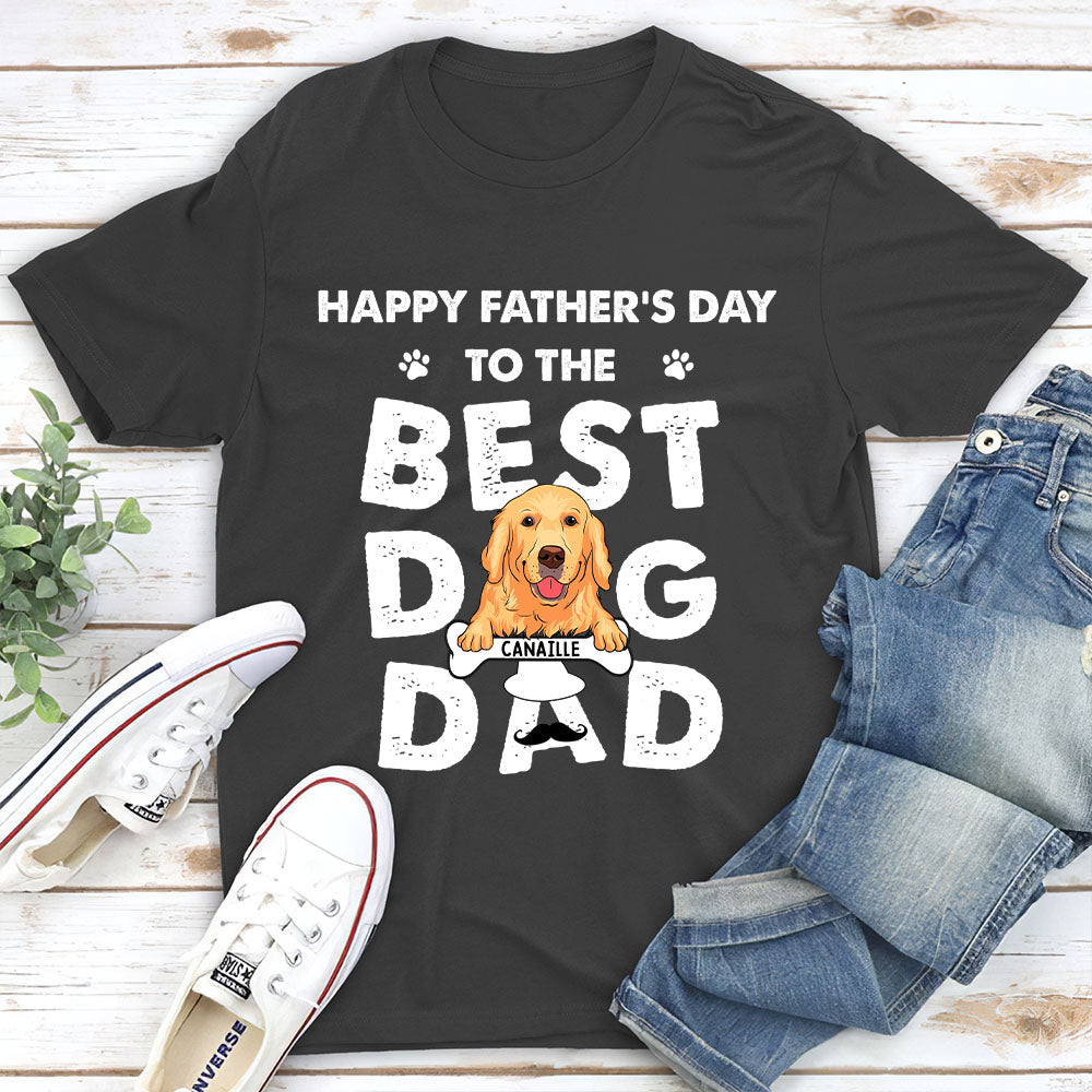 Father's Day Personalized Custom Unisex Dog T-shirt - Ideal Gift for Pet Lovers