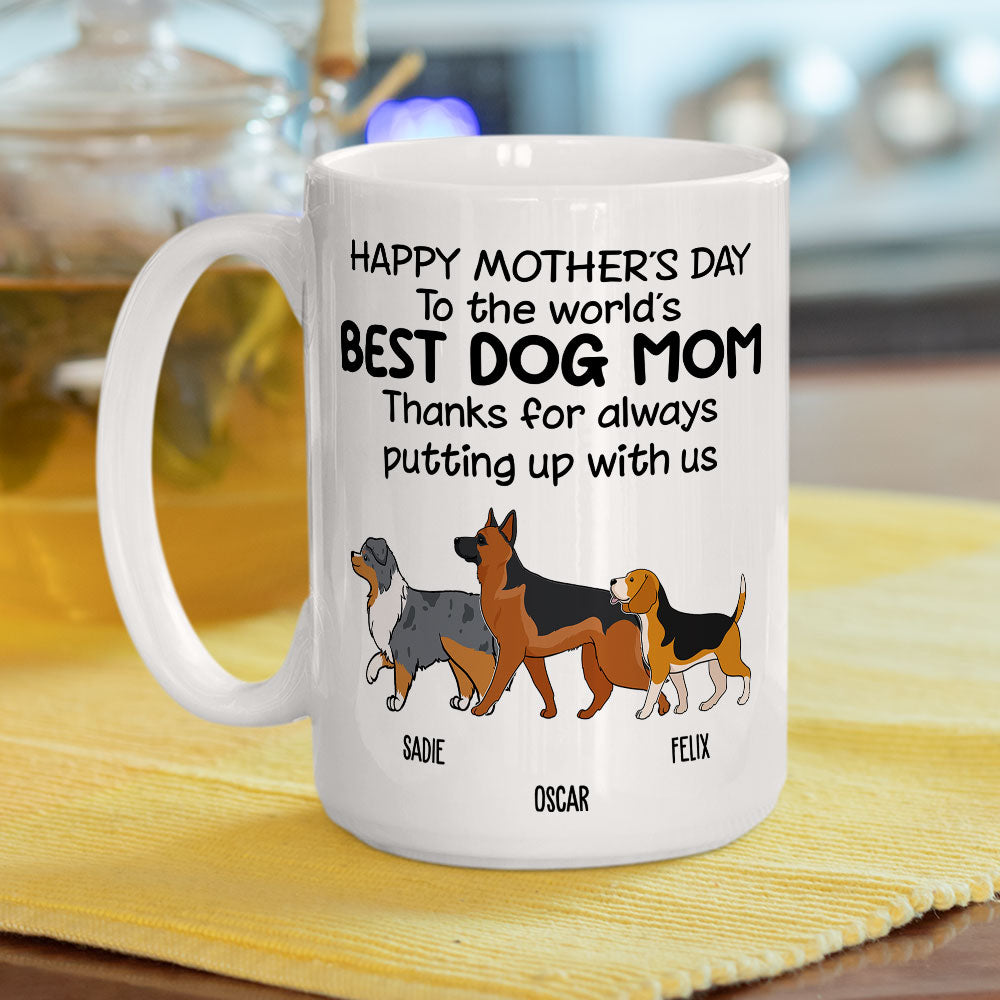 Personalized Custom Thanks For Putting Up Coffee Mug - Ideal Gift for Pet Lovers