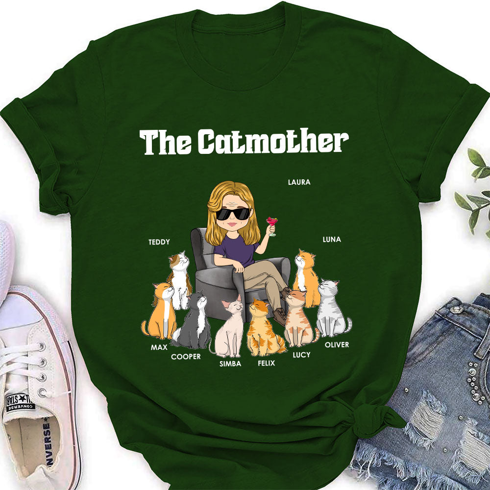 Customizable Mother Of Cats Women's T-shirt - Ideal Gift for Pet Lovers