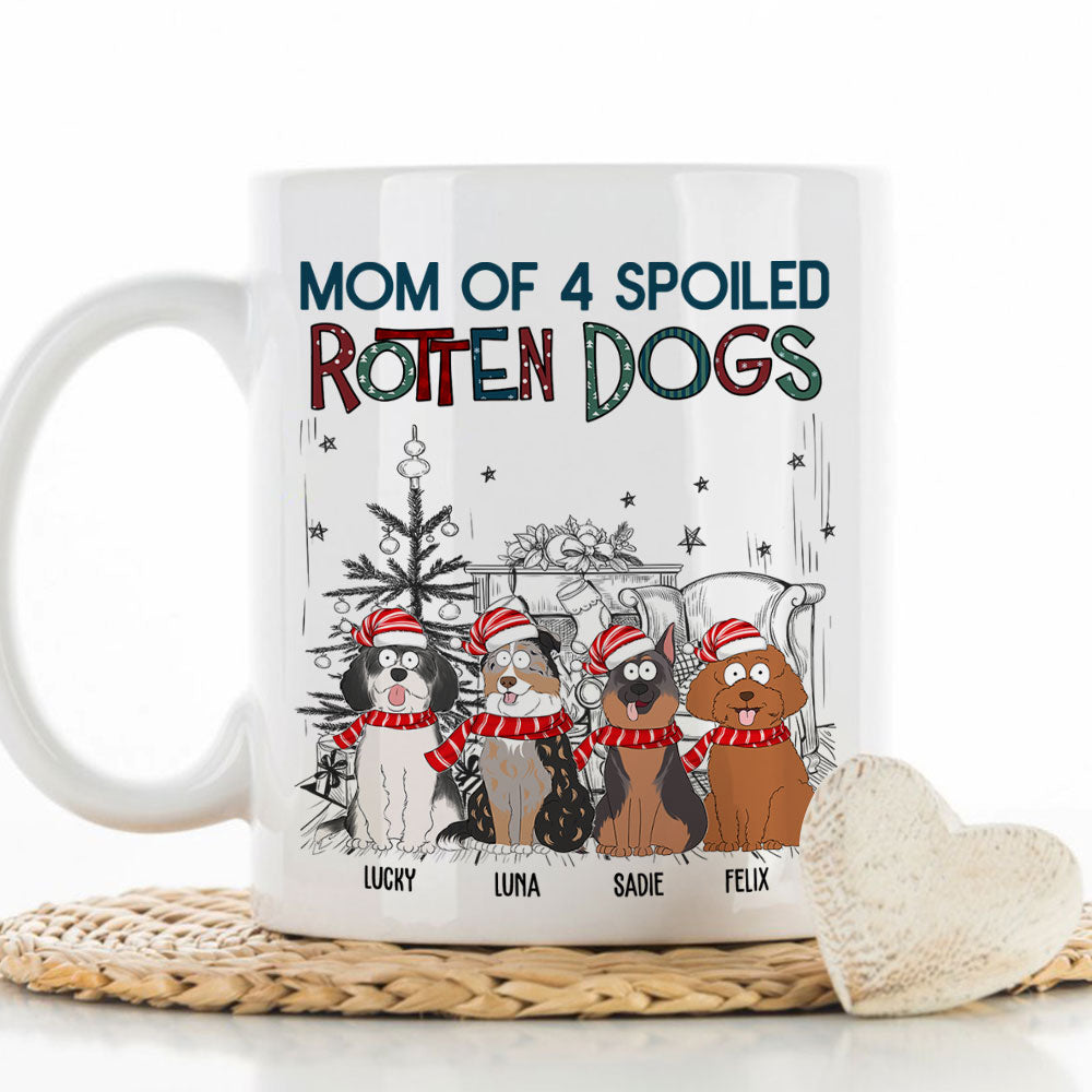 Personalized Custom Coffee Mug for Spoiled Dog Dads