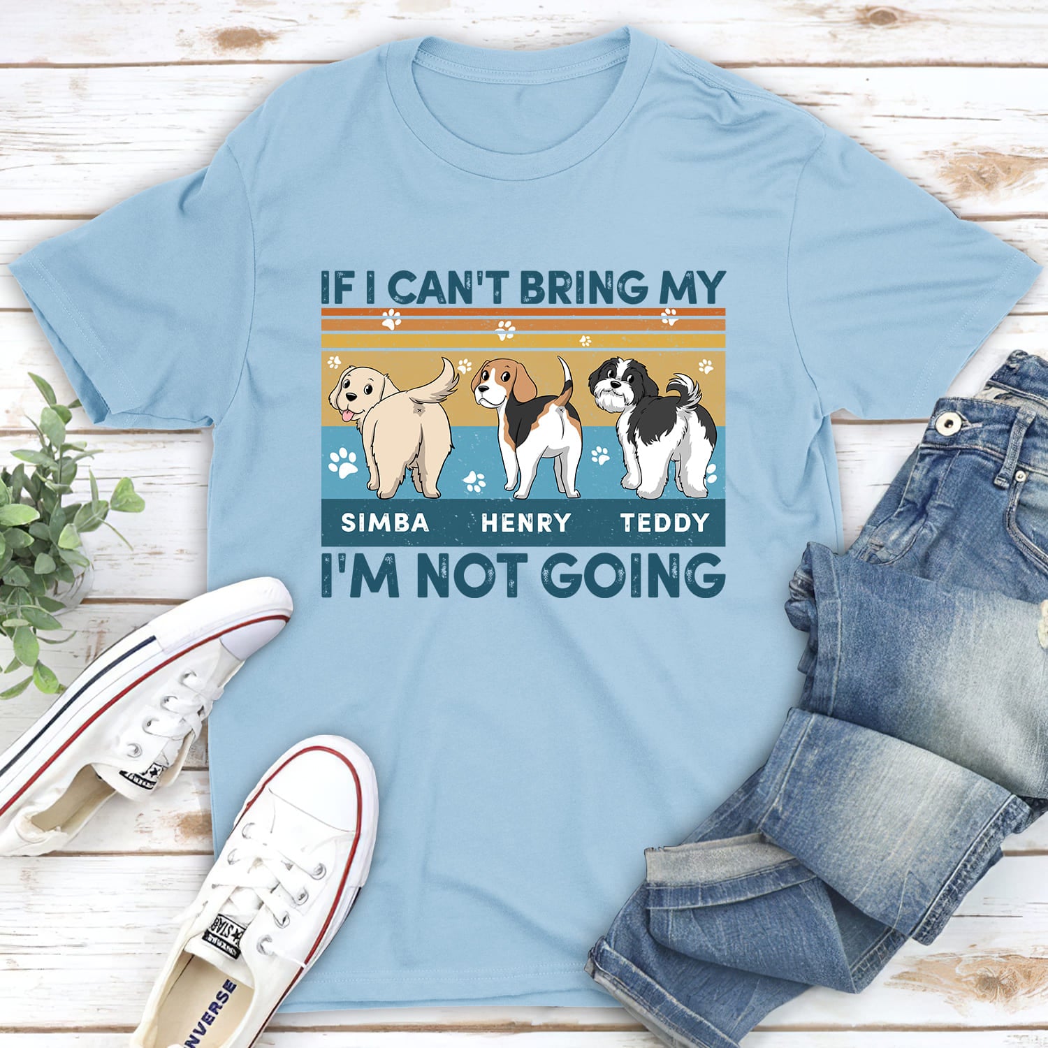 Customizable Unisex Dog Lover's Personalized T-shirt