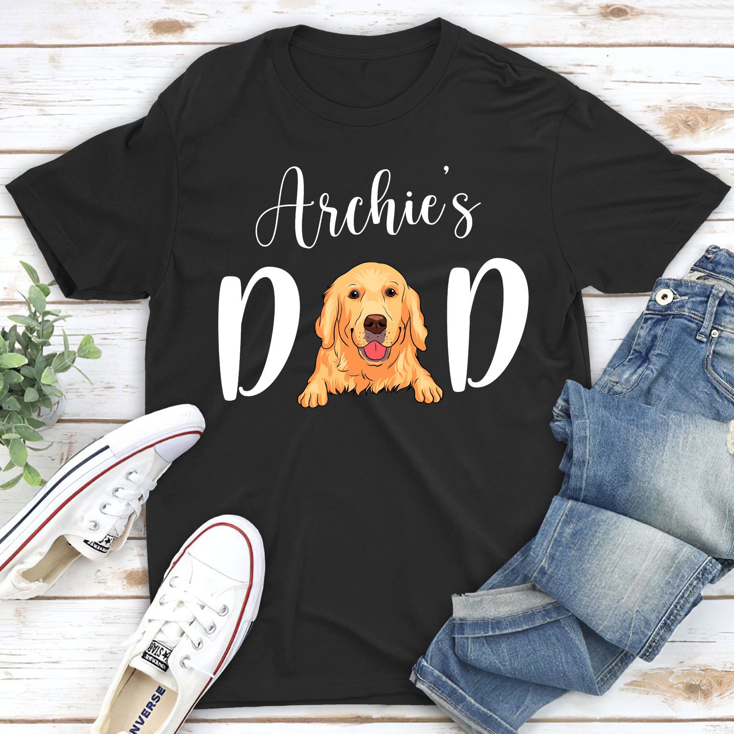 Personalized Unisex Dog Mom/Dad T-shirt - Ideal Gifts for Dog Lovers
