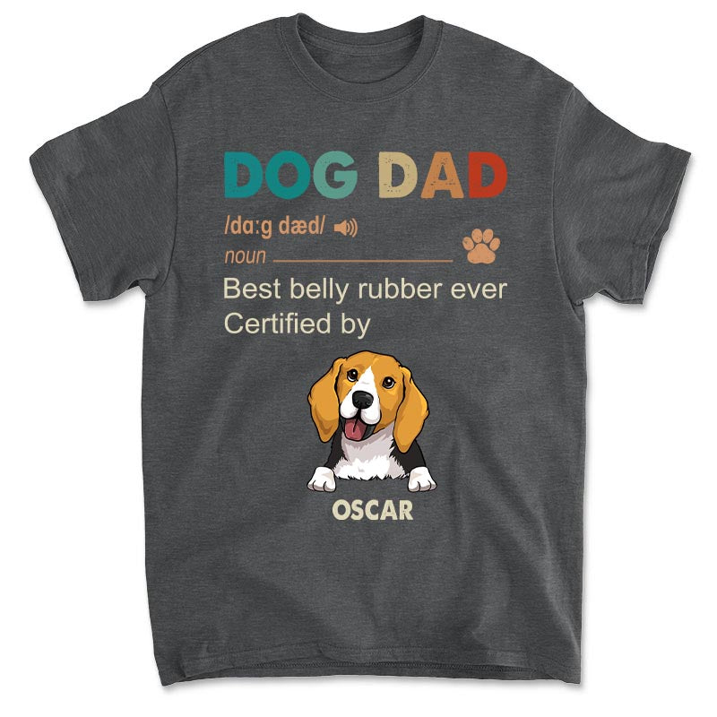 Customizable Dog Dad Unisex T-shirt - Ideal Gift for Pet Lovers