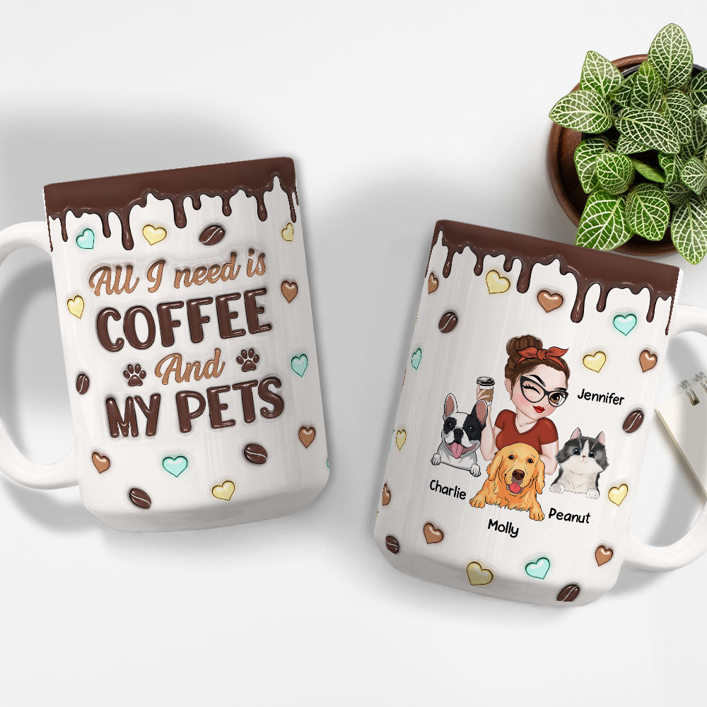 Customizable 3D Inflated Effect Personalized Coffee and Beverage Mug