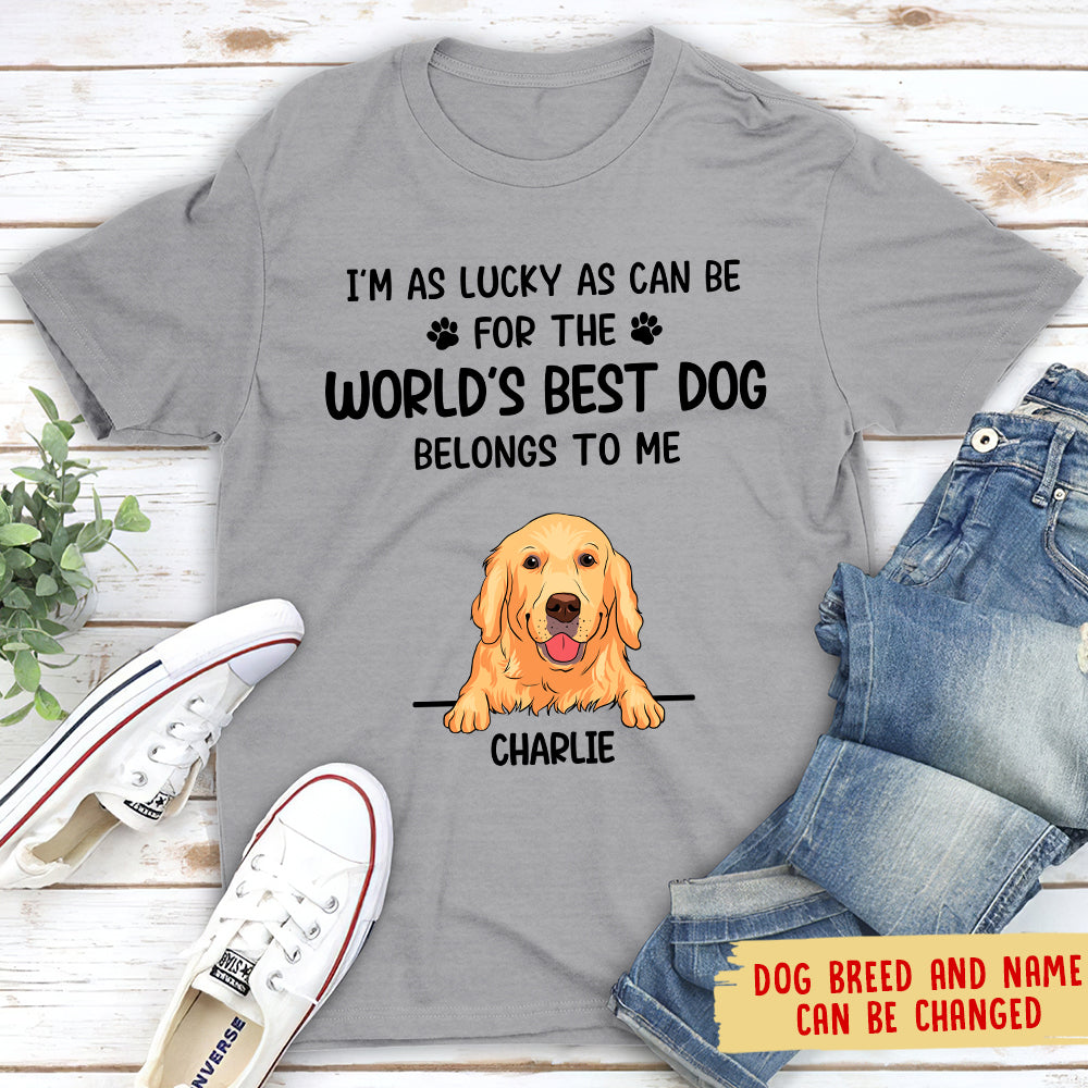 Lucky Personalized Custom Unisex T-shirt - Ideal Gift for Pet Lovers
