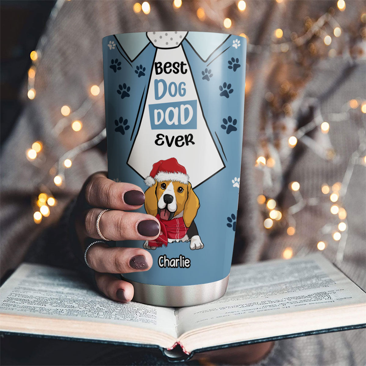 Personalized 'We Love You Best Dog Dad' Custom Tumbler - Ideal Gift