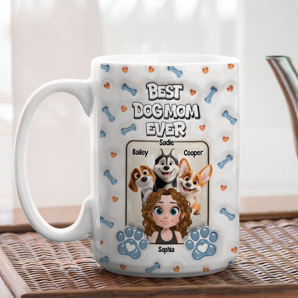 Mother's Day Personalized 3D Inflated Effect Custom Mug