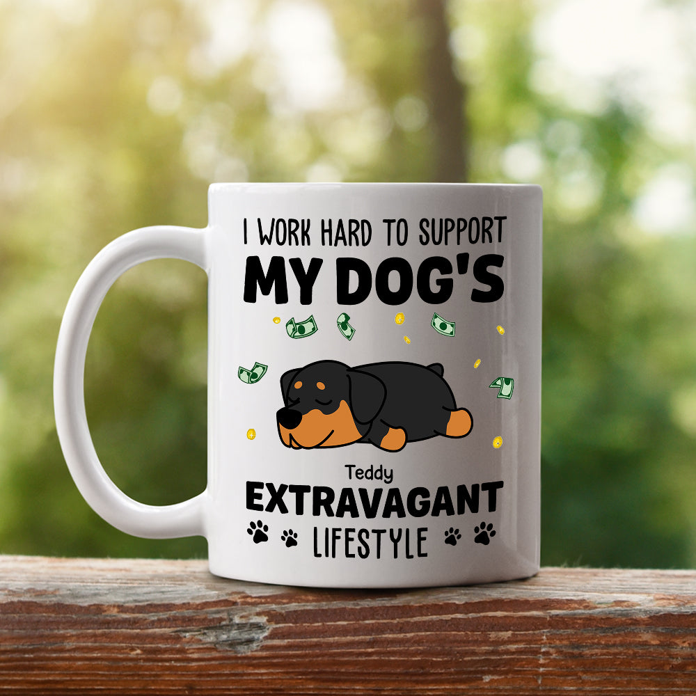 Personalized Work - Hard Custom Coffee Mug for Pet Lovers