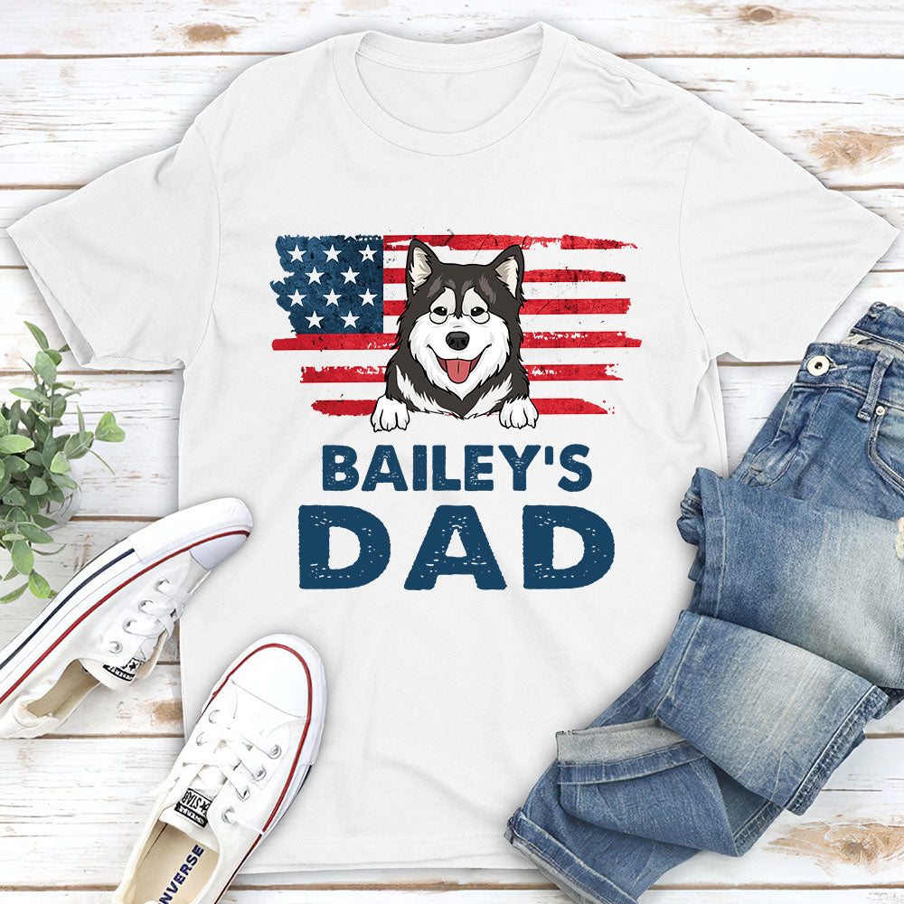 Personalized Custom Unisex Dog Dad T-shirt - The Ideal Gift for Pet Lovers