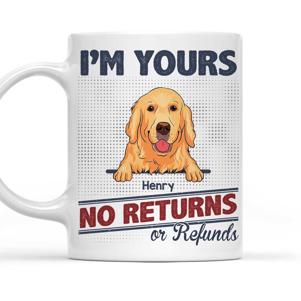 I Am Yours - Exquisite Personalized Custom Coffee Mug for Pet Lovers