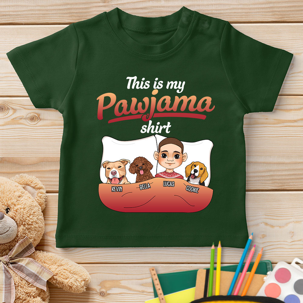 Personalized Custom Youth Pajama T-shirt with Pet Design