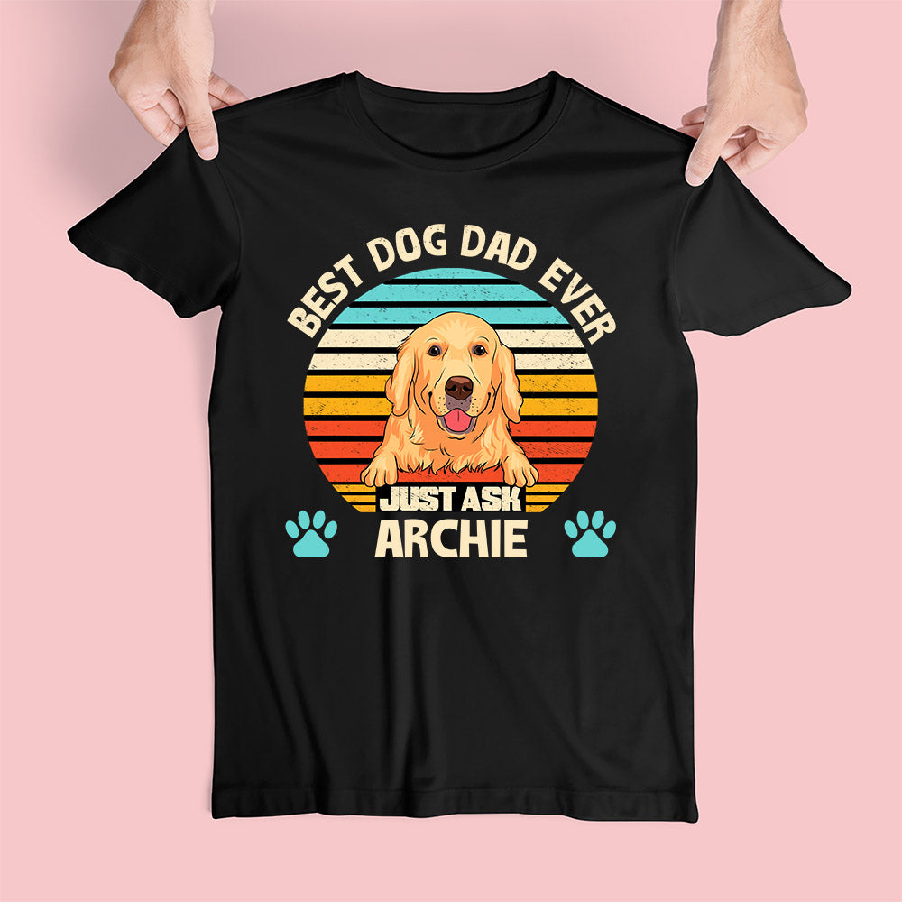 Best Dog Dad/Mom Personalized Custom Unisex T-shirt - Ideal Gift for Pet Lovers