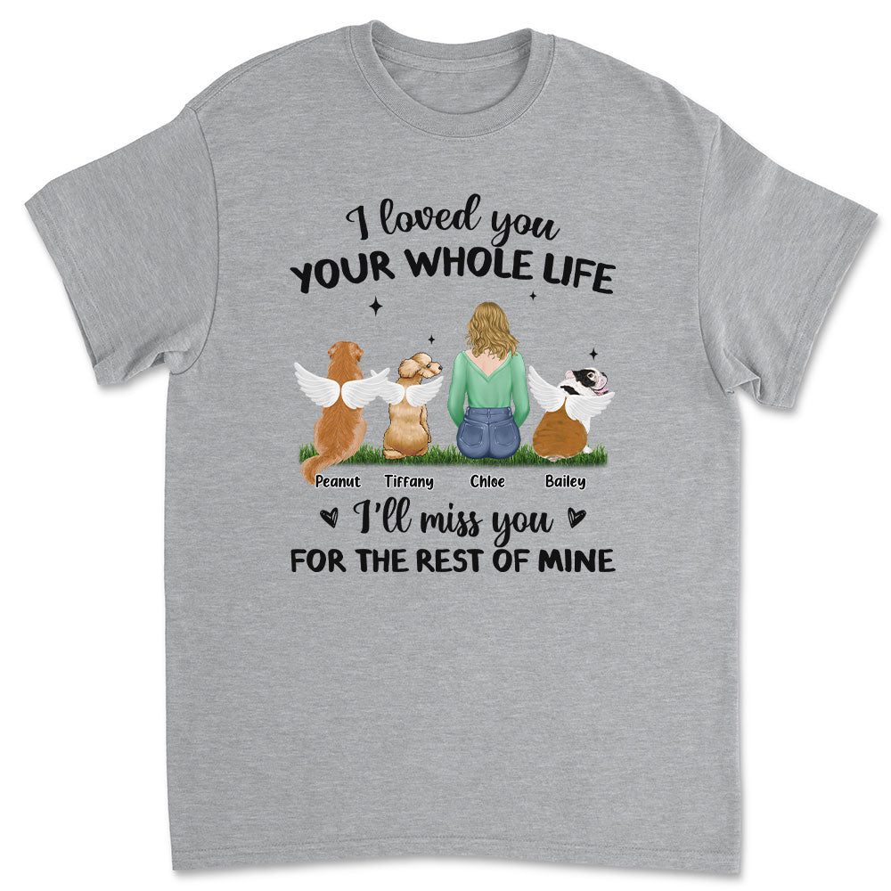 Personalized Custom Unisex Memorial T-shirt for Pet Lovers - The Rest Of Mine