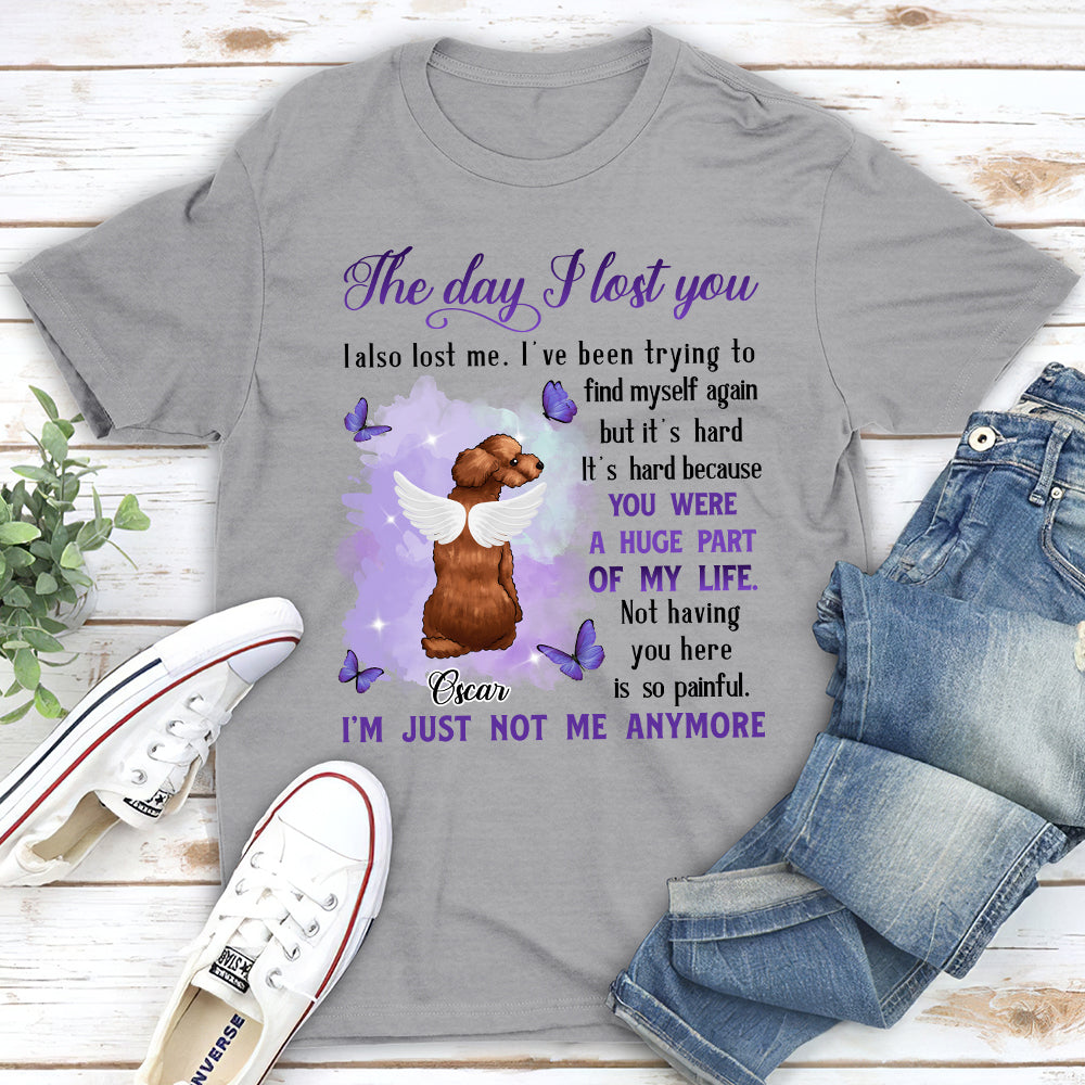 Personalized 'The Day I Lost You' Unisex Memorial T - shirt for Pet Lovers