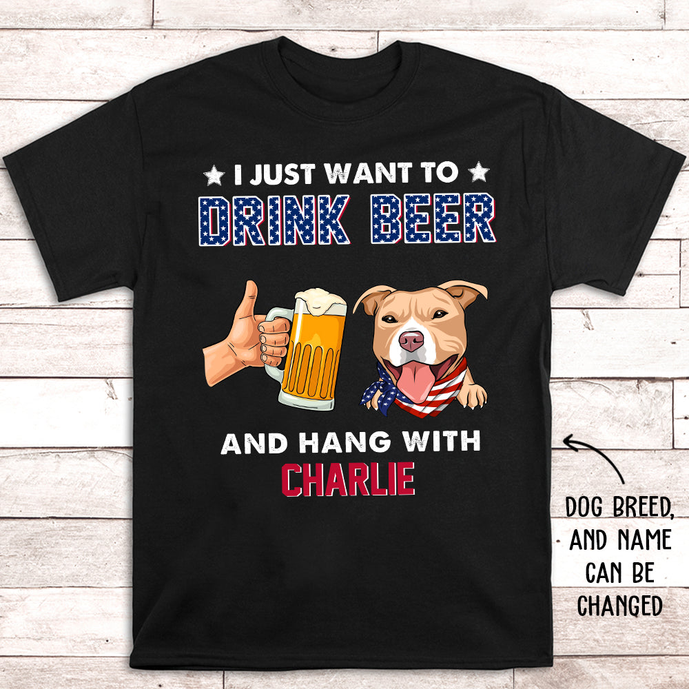 Personalized Unisex Drink Beer T-shirt - Ideal Gift for Pet Lovers