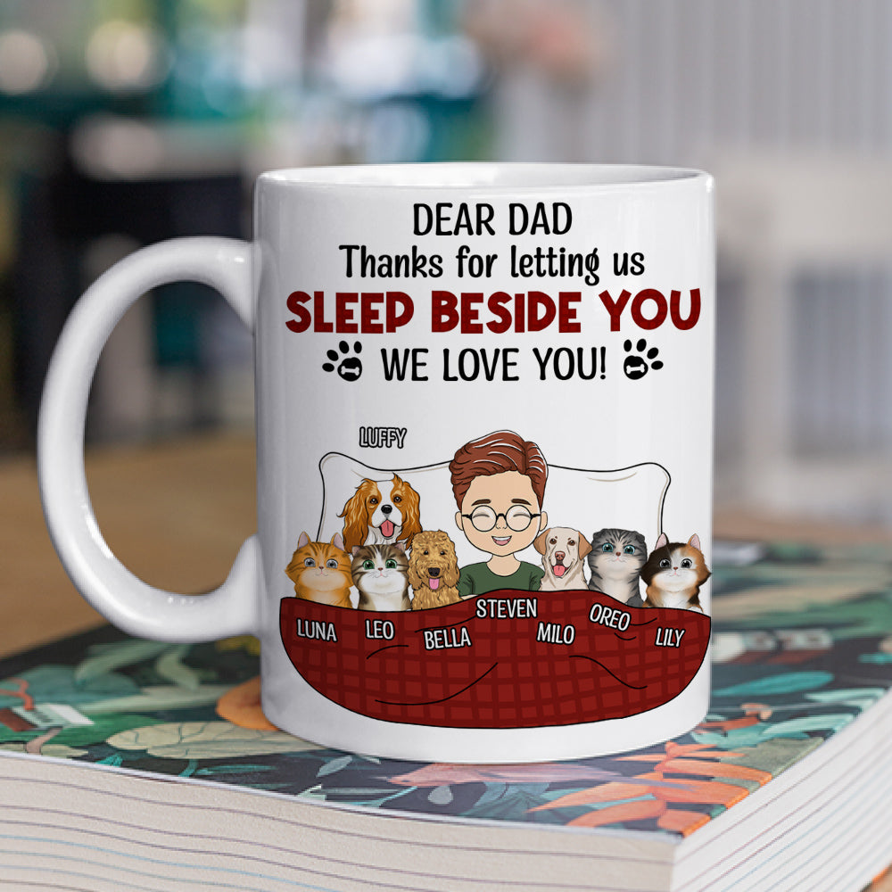 Personalized Custom Pet Lover's Coffee Mug: Let You Sleep Beside Memories