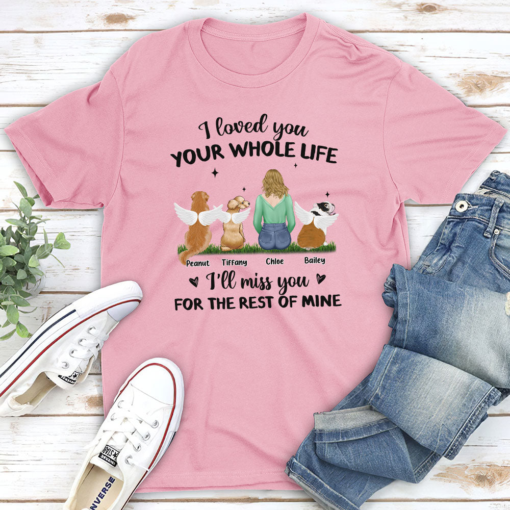 Personalized Custom Unisex Memorial T-shirt for Pet Lovers - The Rest Of Mine