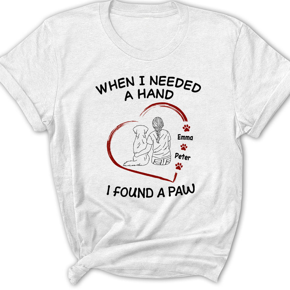 I Found A Paw - Customizable Personalized Women's Pet Lover T-shirt
