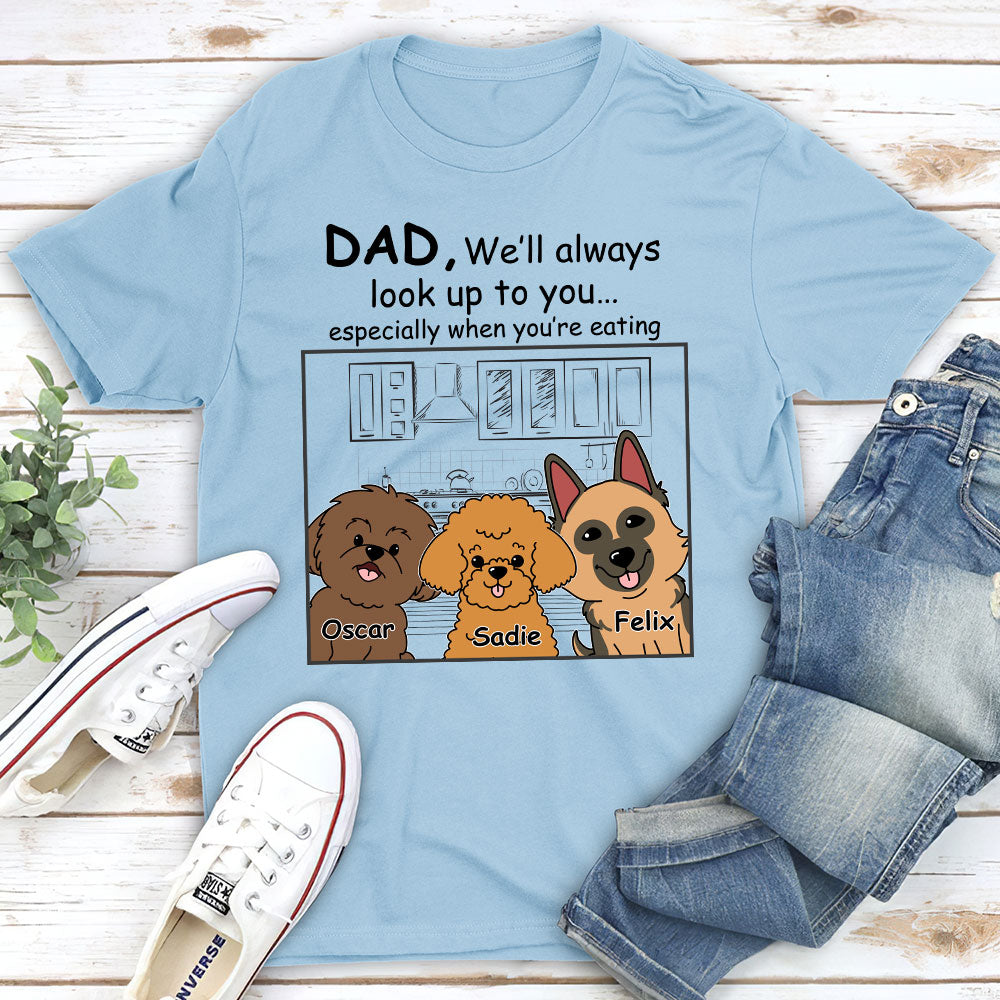 Look Up - Customizable Unisex Personalized T-shirt for Pet Lovers