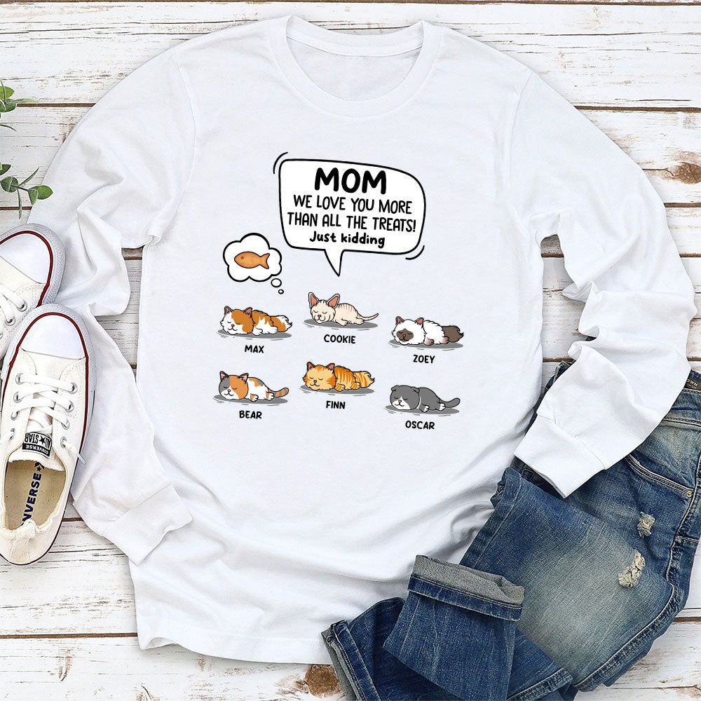 Customizable Long Sleeve Cat T-shirt: A Perfect Gift for Pet Lovers