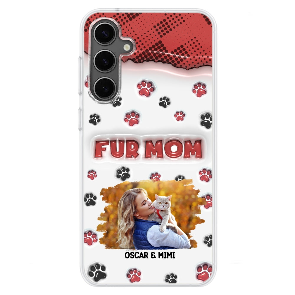 Fur Mom Personalized 3D Inflated Effect Custom Photo Phone Case