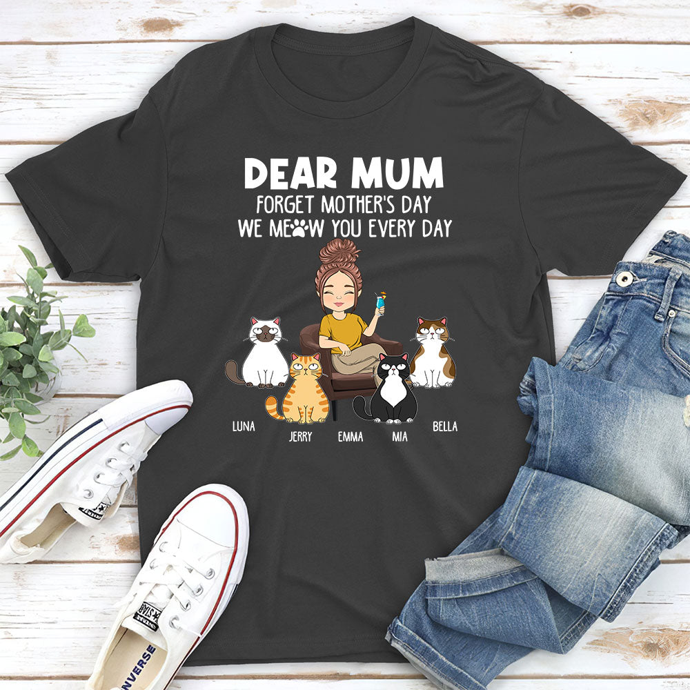 Daily Meow Personalized Unisex T-shirt - Ideal Gift for Pet Lovers
