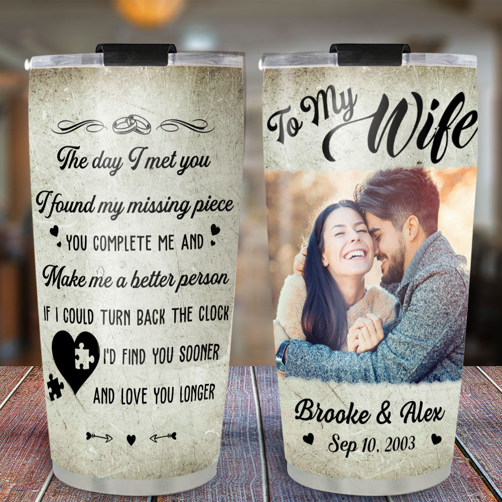 My Missing Piece - Customizable Personalized Stainless Steel Tumbler