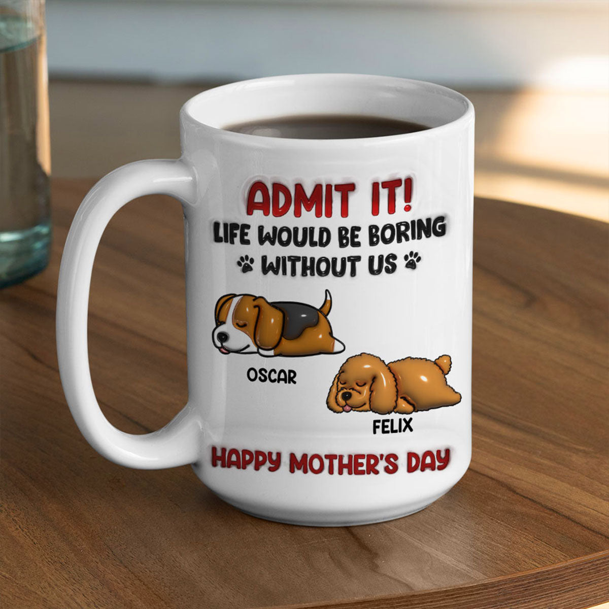 Admit It! Personalized 3D Inflated Effect Custom Ceramic Mug
