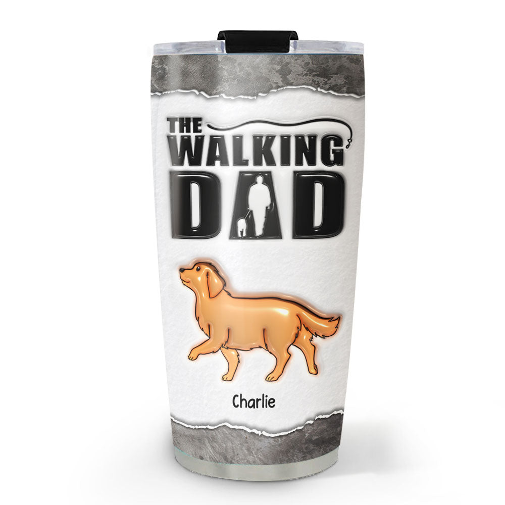 Personalized 3D Inflated Effect Tumbler - Ideal for Walking with Dad