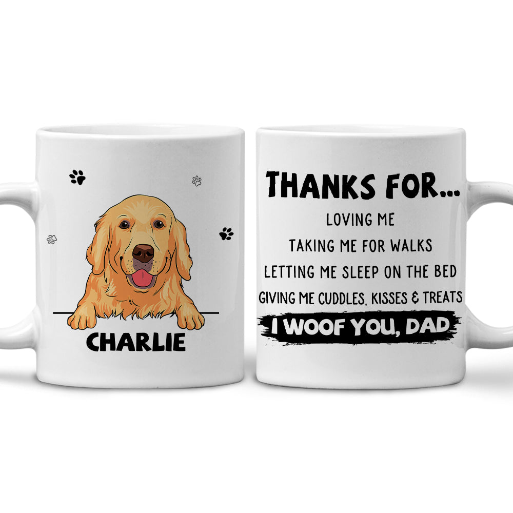 Personalized Dog Appreciation Custom Coffee Mug