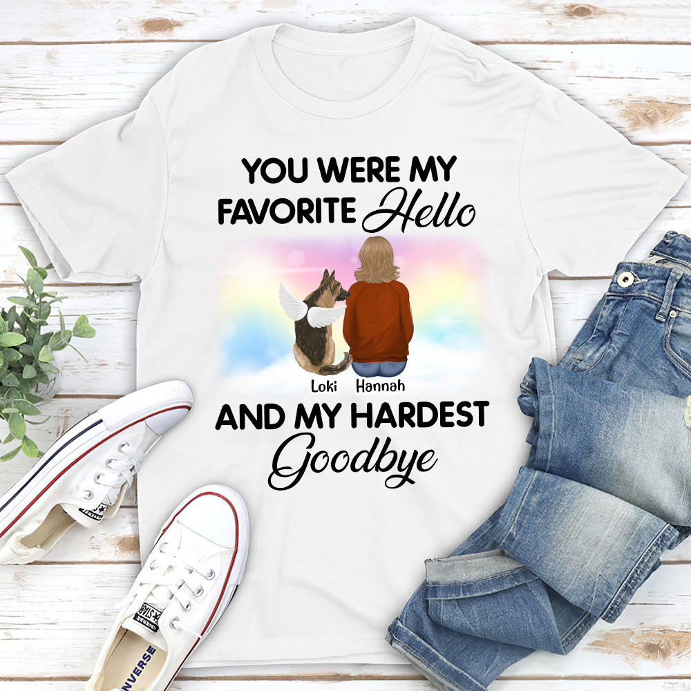 Personalized Custom Unisex Memorial T-shirt - Ideal Gift for Pet Lovers