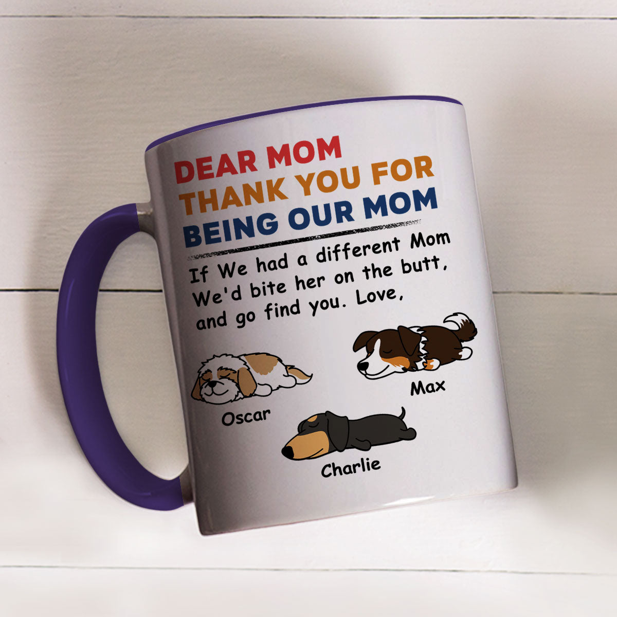 Personalized Custom 'We Will Find You' Accent Mug - Ideal for All Beverages