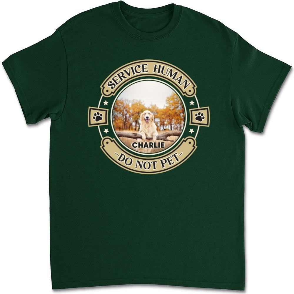 Personalized Custom Unisex Human and Dog Photo T-Shirt - Ideal Gift for Pet Lovers