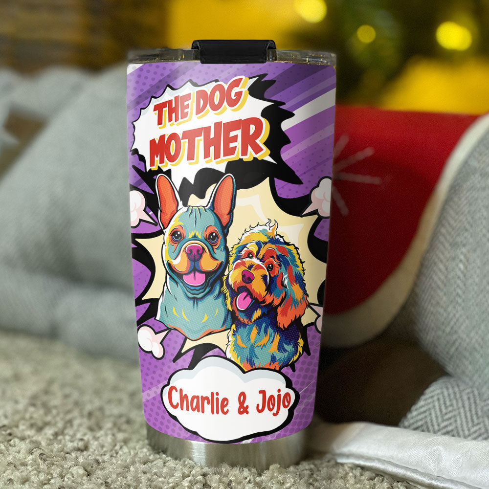 Personalized Mother, Father & Dog Custom Tumbler - Unique Drinkware