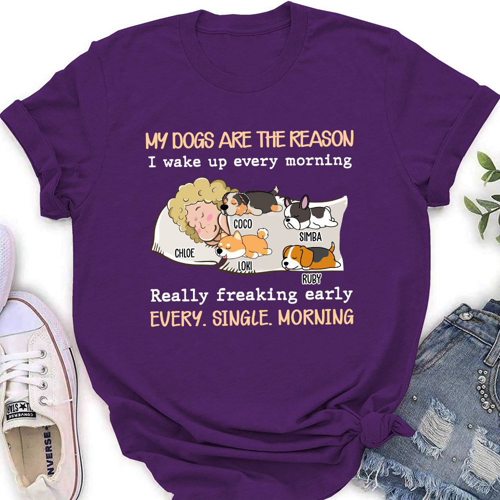 Personalized Custom Women's 'My Pet Is The Reason' T-shirt for Pet Lovers