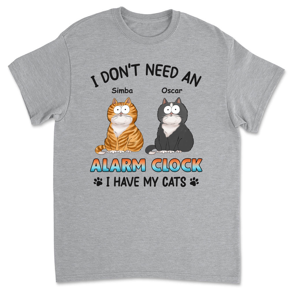 Personalized Unisex Alarm Clock Design T-shirt - Ideal Gift for Pet Lovers