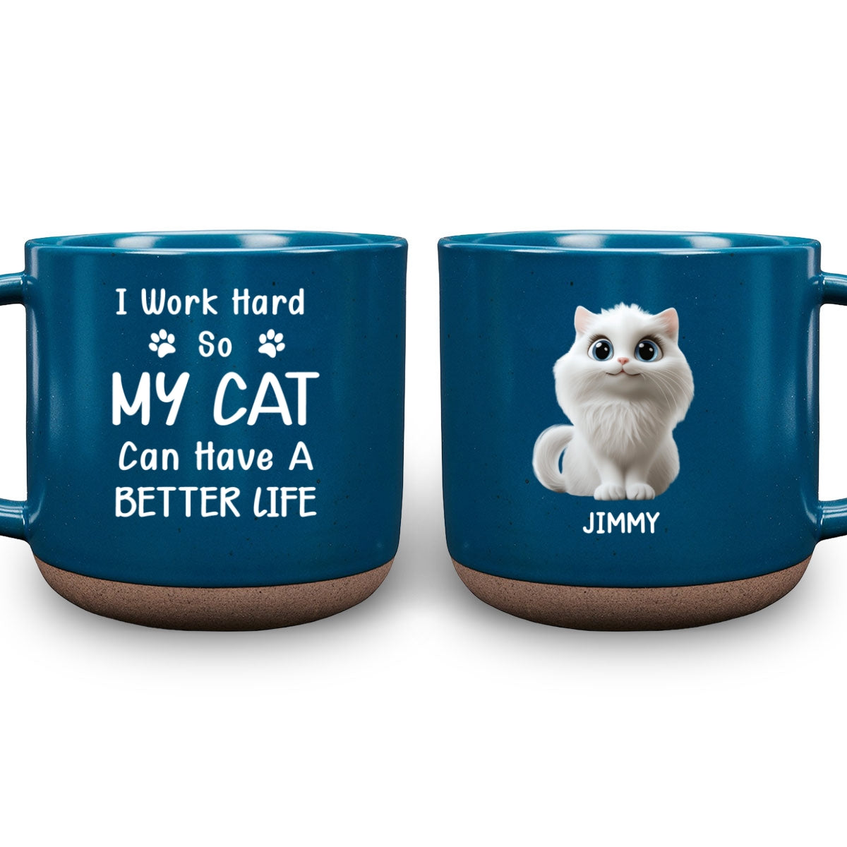 Personalized Custom Ceramic Mug for a Better Cat - Lover's Life