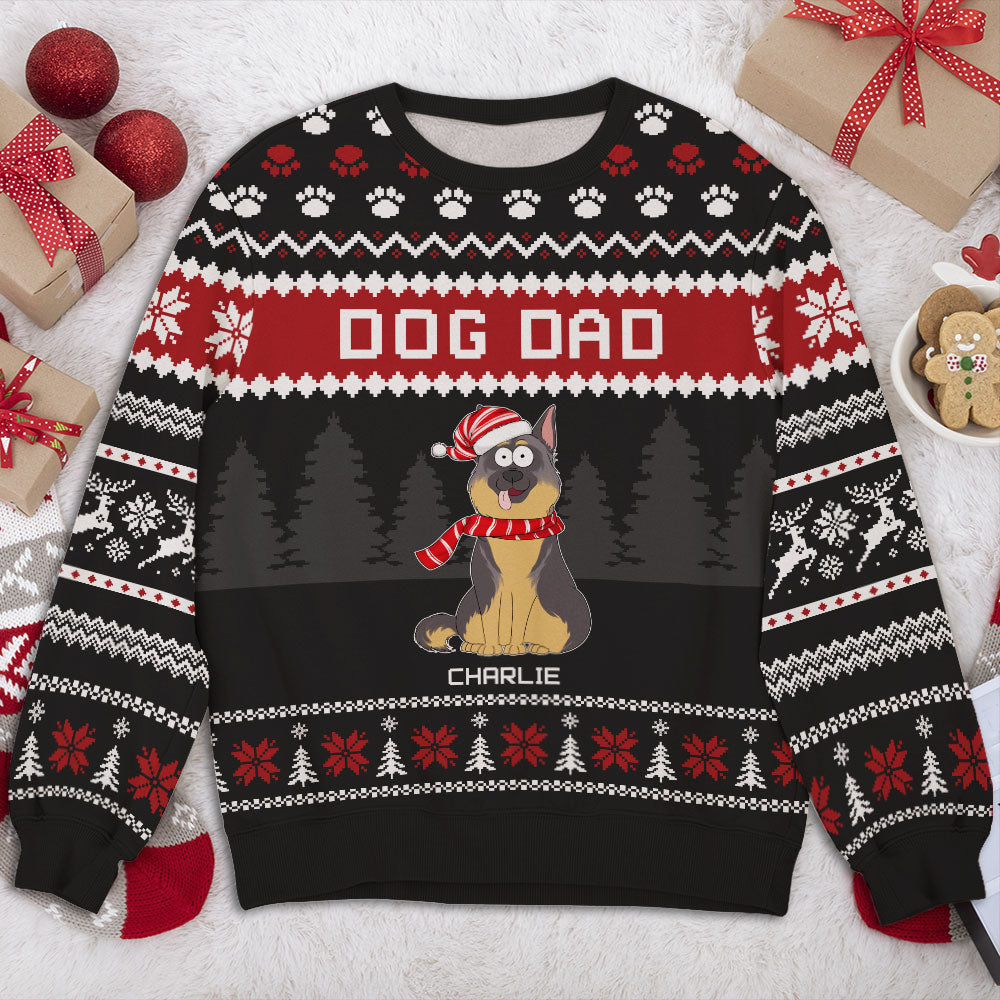 Personalized Custom All-Over-Print Funny Pet Christmas Sweatshirt
