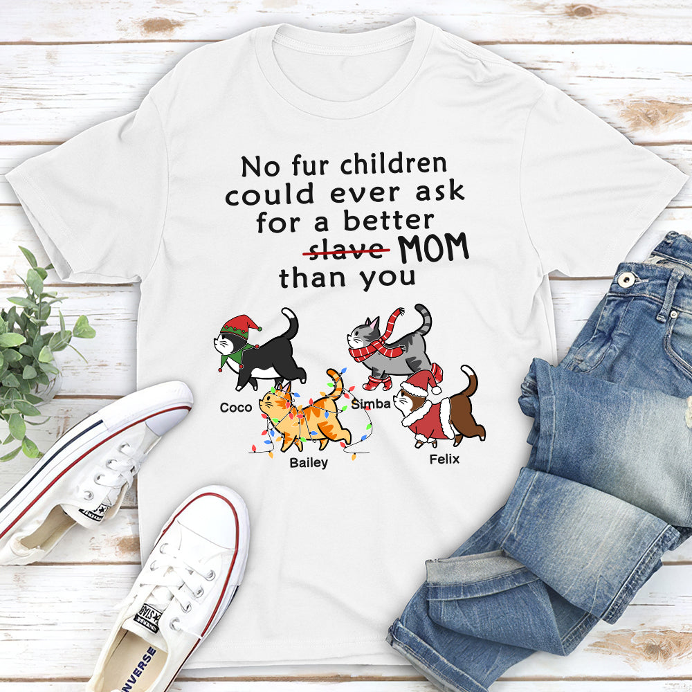 Personalized Unisex 'Slave Cat Dad' T-shirt - Ideal Gift for Pet Lovers